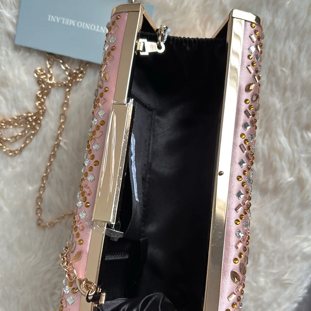 Antonio Melani Heatset Rhinestone Clutch